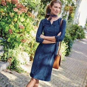 Boden Genevieve Jersey Dress Dark Denim